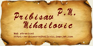 Pribisav Mihailović vizit kartica